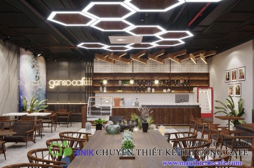 Thiết kế quán cafe trọn gói 41 Hàng Lược phong cách