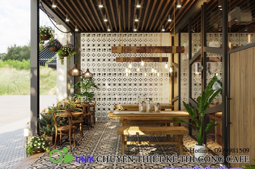 Thiết kế quán cafe trọn gói 41 Hàng Lược phong cách