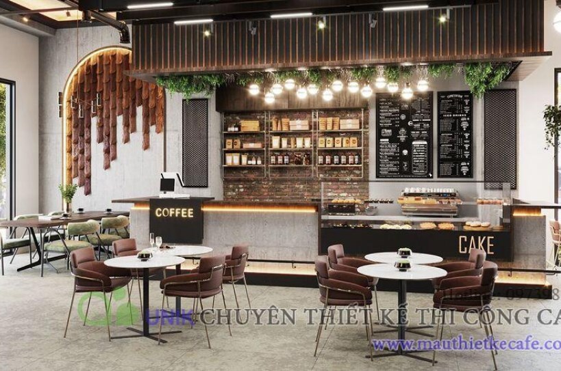 Thiết kế quán cafe trọn gói 41 Hàng Lược phong cách