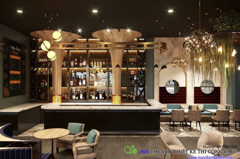 Thiết kế quán cafe trọn gói 41 Hàng Lược phong cách
